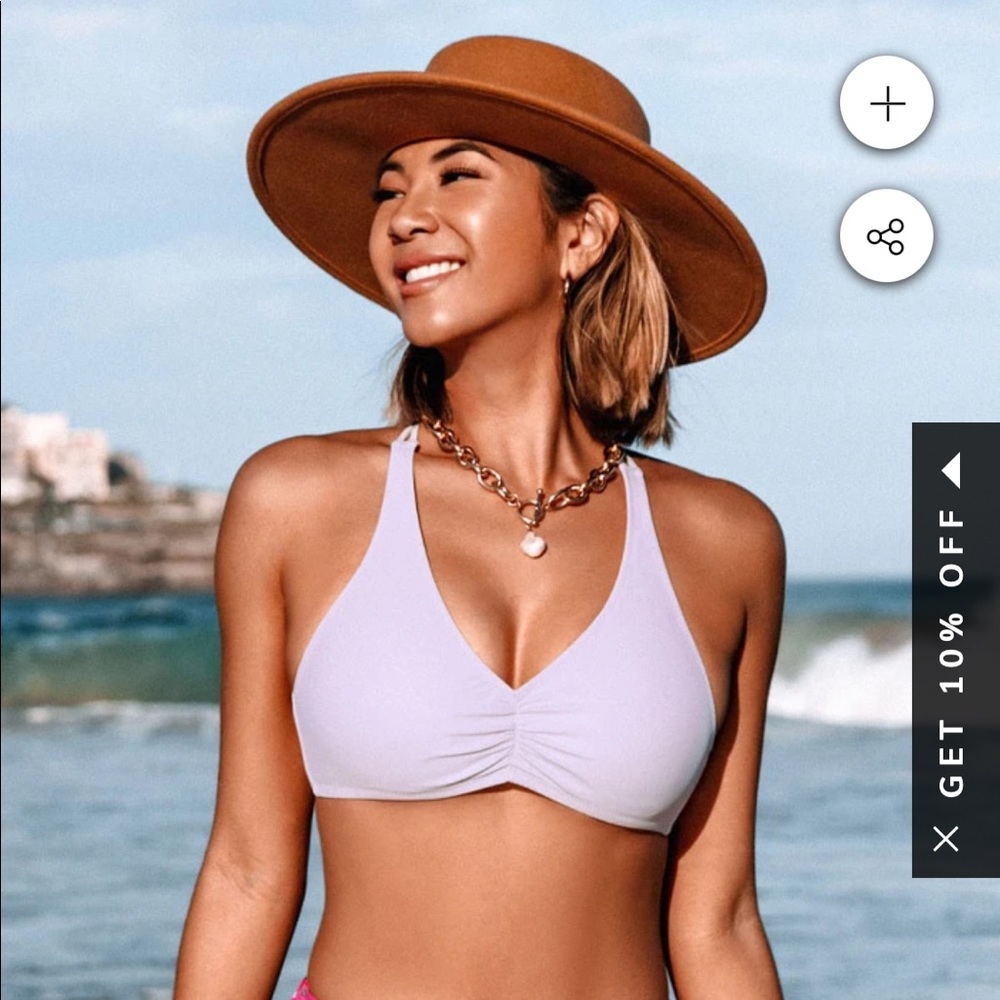 NWOT Cupshe bikini top